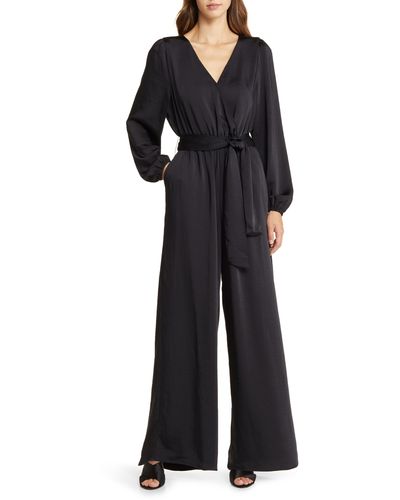 Nordstrom Matching Family Moments Long Sleeve Jumpsuit - Black