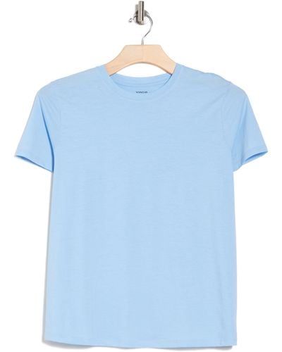 Vince Essential Pima Cotton T-shirt - Blue