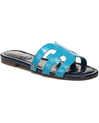 Sam Edelman Bay Cutout Slide Sandal - Wide Width Available - Blue