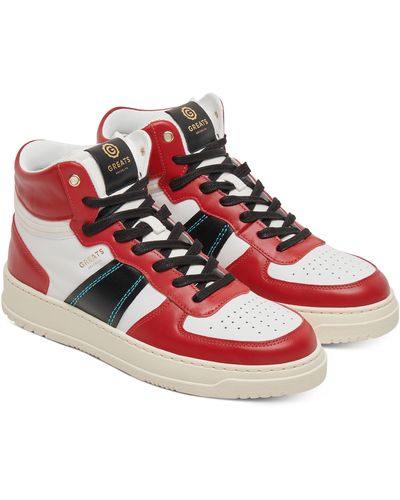 GREATS St. James High Top Sneaker - Red