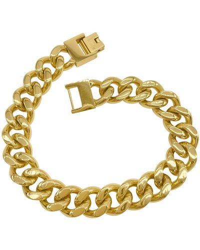 Adornia Water Resistant Chunky Curb Chain Bracelet - Yellow