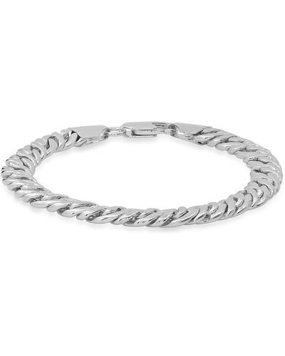HMY Jewelry Curb Chain Bracelet - Metallic