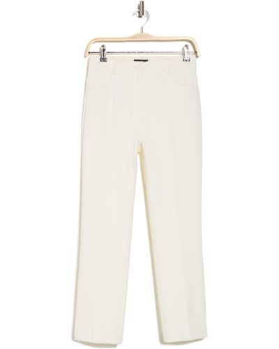 Theory Straight Leg Stretch Cotton Jeans - White