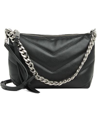 Rebecca Minkoff Edie Leather Crossbody Bag - Gray