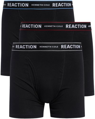 Kenneth Cole Pack Of 3 Boxer Briefs - Black
