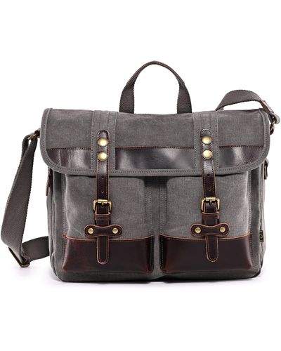 The Same Direction Valley Trail Messenger Bag - Gray