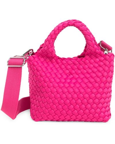 BCBGMAXAZRIA Woven Mini Crossbody Bag - Pink