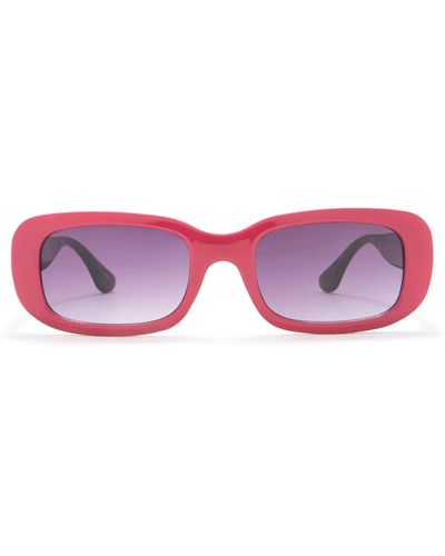 Vince Camuto Narrow Rectangle Sunglasses - Pink
