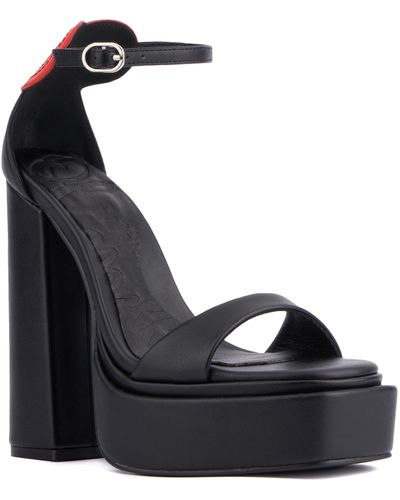 Olivia Miller Amour Platform Sandal - Black