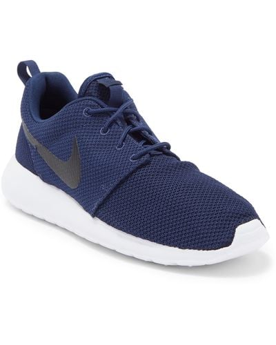 Nike Roshe Run 'midnight Navy' Shoes - Size 9.5 - Blue