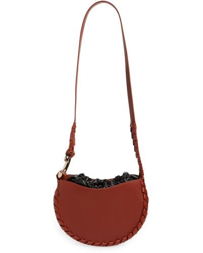 Chloé Small Mate Leather Hobo - Red