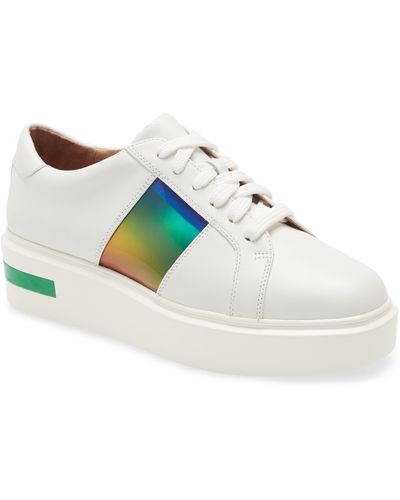 Linea Paolo Karis Platform Sneaker - White