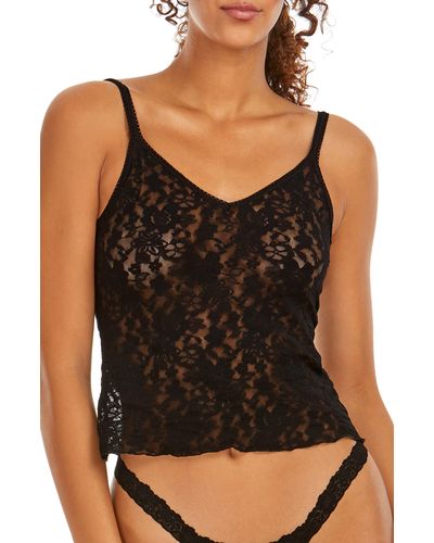 Hanky Panky Daily Lace Sheer Camisole - Black