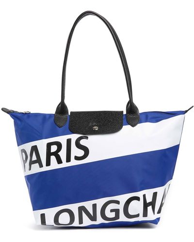 Longchamp Large Le Pliage Tote In Blue At Nordstrom Rack