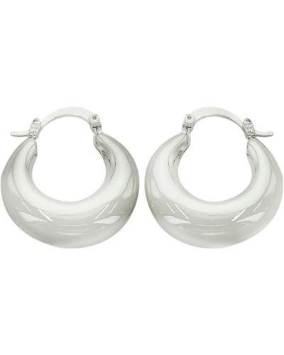 Panacea Bubble Hoop Earrings - Metallic