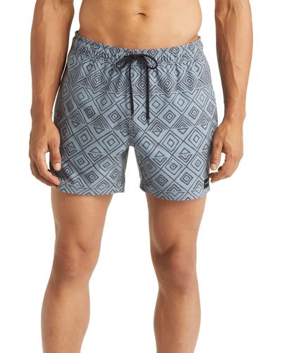Rip Curl Party Pack Volley Swim Trunks - Blue