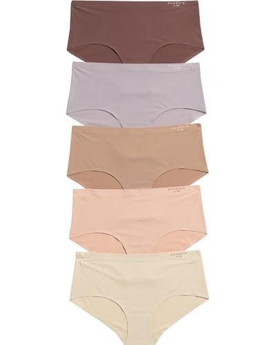 Danskin Pack Of 5 Bonded Hipster Panties - Multicolor
