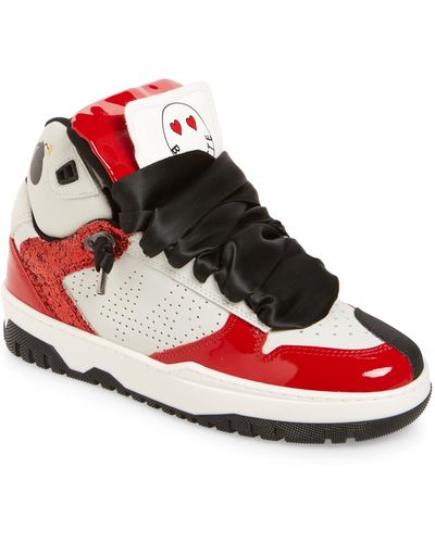 P448 Marvin High Top Sneaker - Red