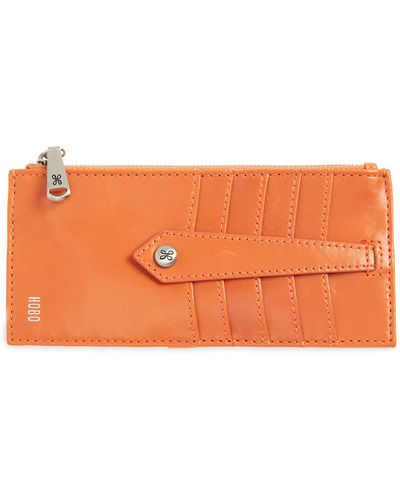 Hobo International Linn Leather Wallet - Orange