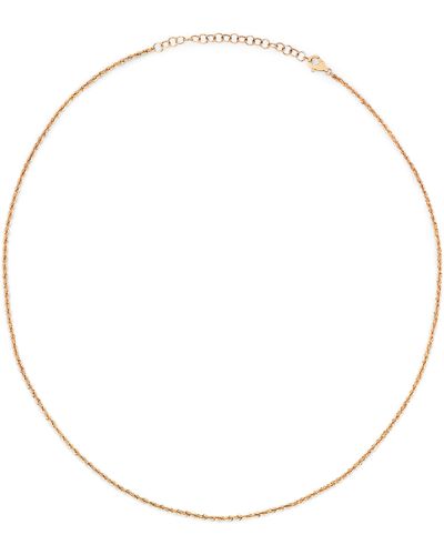 EF Collection Gold Twist Chain - White