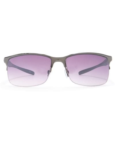 Vince Camuto 62mm Rimless Retro Rectangle Sunglasses - Purple