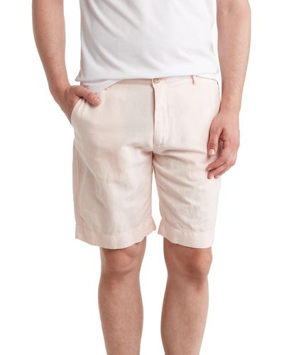 Faherty Malibu Linen & Cotton Chino Shorts - Natural