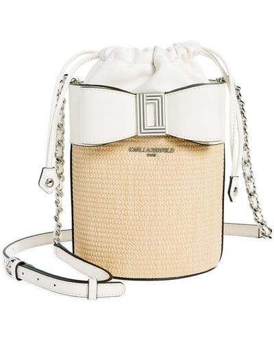 Karl Lagerfeld Ikons Bucket Bag - Natural