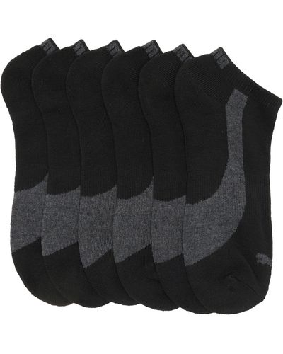 PUMA 6-pack 1/2 Terry Low Cut Socks - Black