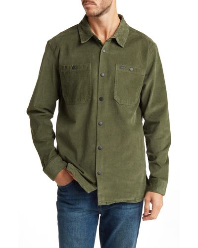 Buffalo David Bitton Jaffar Corduroy Shirt Jacket - Green