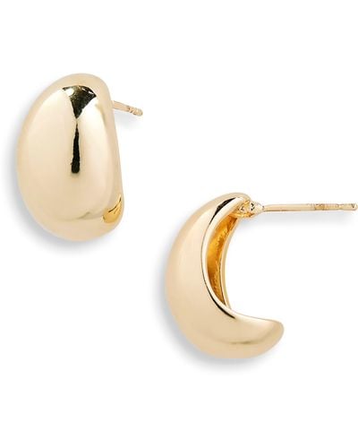 Nordstrom Oval Hoop Earrings - Metallic