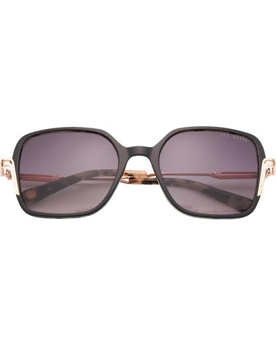 Ted Baker 55mm Square Sunglasses - Black