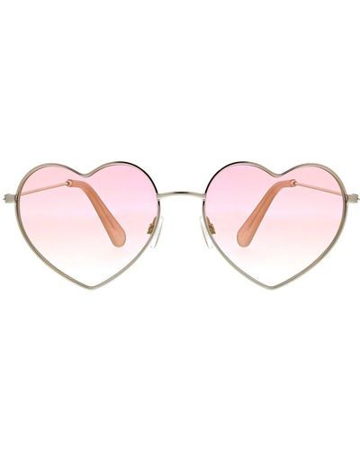 BCBGMAXAZRIA 51mm Gradient Heart Sunglasses - Pink