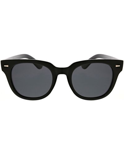 Hurley Retro Square 49mm Polarized Sunglasses - Black