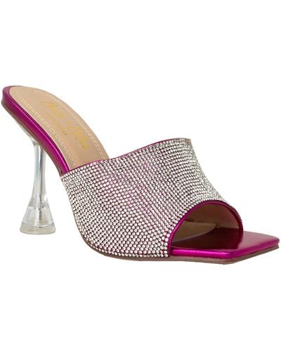 In Touch Footwear Ira Rhinestone Sandal - Pink