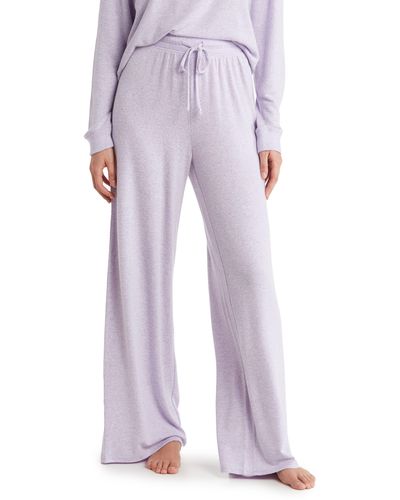 Abound Easy Cozy Wide Leg Pajama Pants - Purple
