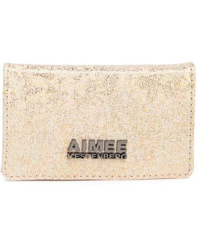 Aimee Kestenberg Sammy Bifold Card Wallet In Rose Gold Pebble At Nordstrom Rack - Multicolor