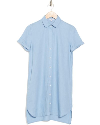 James Perse Linen Shirtdres - Blue