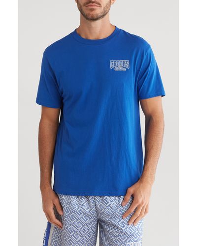Crooks and Castles Medusa Graphic T-shirt - Blue