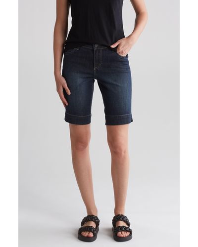 Kut From The Kloth Natalie Bermuda Shorts - Blue