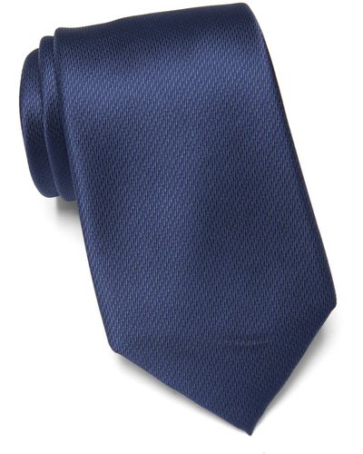Tommy Hilfiger Micro Texture Solid Tie - Blue