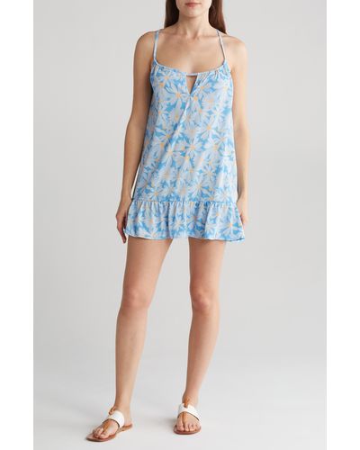 Hurley Daisy Me Cover-up Dress - Blue