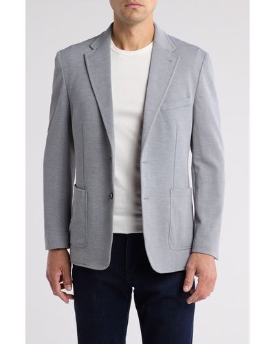 Lucky Brand Mélange Knit Sport Coat - Gray