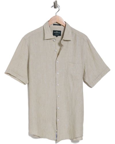Rodd & Gunn Waiheke Original Fit Short Sleeve Linen Button-up Shirt - Multicolor