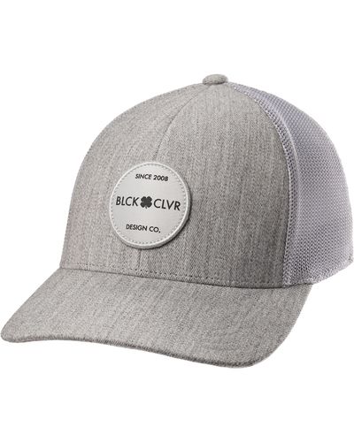 Black Clover Engraved 1 Trucker Snapback Hat - Gray