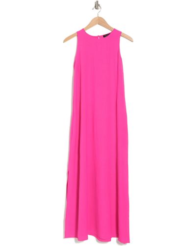 1.STATE Slit Maxi Dress - Pink