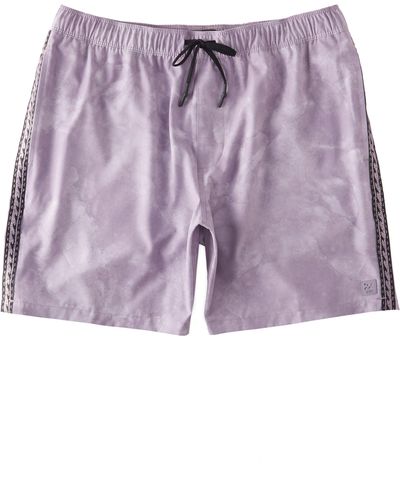 Billabong Surftrek Elastic Waist Shorts - Purple