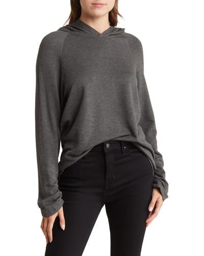 Go Couture Dolman Pullover Sweatshirt - Black