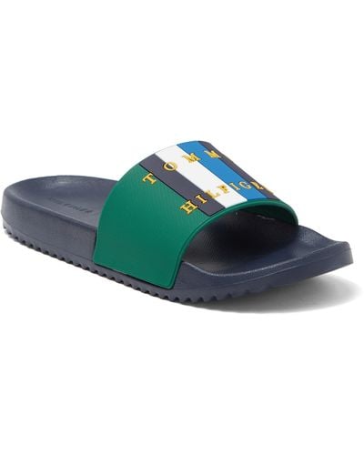 Tommy Hilfiger Ramen Sandal In Gnmsy At Nordstrom Rack - Green