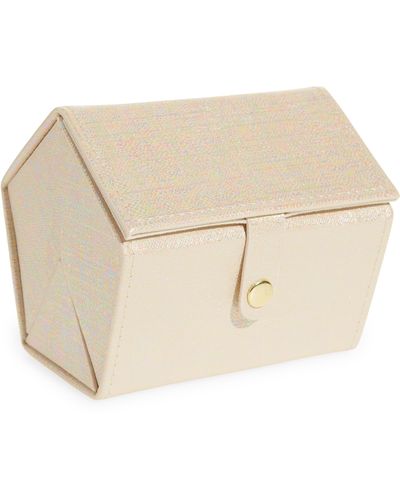 Nordstrom Mini Hexagon Fold-up Travel Jewelry Case - Natural