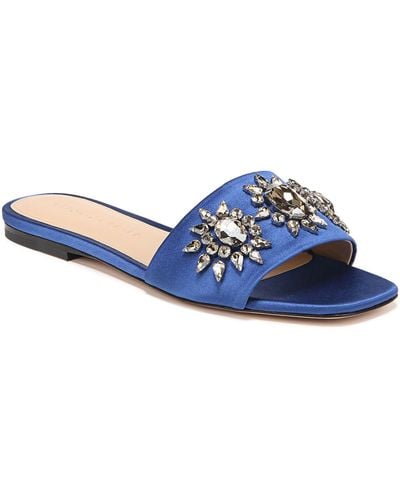Veronica Beard maggie Crystal Embellished Sandal - Blue